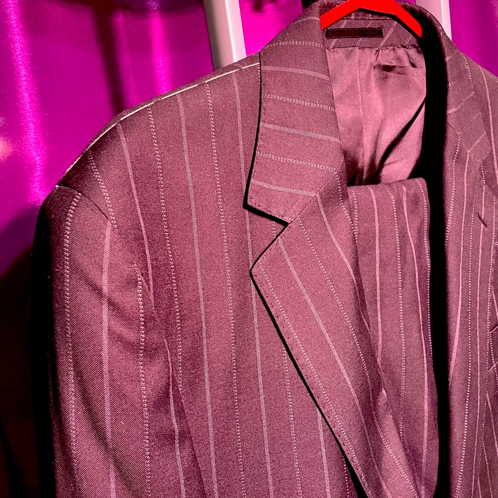 Men’s pinstripe mens suit 38S 32S